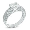 Thumbnail Image 2 of 8.0mm Lab-Created White Sapphire Lattice Ring in 10K White Gold