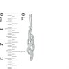 Thumbnail Image 4 of 0.15 CT. T.W. Diamond Infinity Pendant, Earrings and Ring Set in Sterling Silver - Size 7