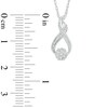 Thumbnail Image 1 of Diamond Accent Infinity Earrings and Pendant Set in Sterling Silver