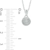 Diamond Accent Frame Pendant and Stud Earrings Set in Sterling Silver