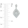 Thumbnail Image 2 of Diamond Accent Flame-Shaped Frame Pendant and Drop Earrings Set in Sterling Silver