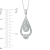 Thumbnail Image 2 of Diamond Accent Teardrop Vintage-Style Pendant and Earrings Set in Sterling Silver