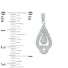 Thumbnail Image 3 of Diamond Accent Teardrop Vintage-Style Pendant and Earrings Set in Sterling Silver