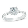 Thumbnail Image 0 of 1.00 CT. T.W. Certified Canadian Diamond Frame Engagement Ring in 14K White Gold (I/I1)