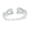 Thumbnail Image 0 of 0.30 CT. T.W. Diamond Infinity Solitaire Enhancer in 10K White Gold
