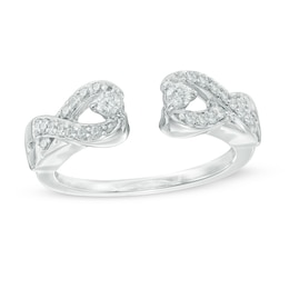 0.30 CT. T.W. Diamond Infinity Solitaire Enhancer in 10K White Gold
