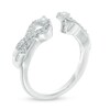 Thumbnail Image 1 of 0.30 CT. T.W. Diamond Infinity Solitaire Enhancer in 10K White Gold