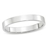 Thumbnail Image 1 of 3.0mm Flat Square-Edged Wedding Band in 14K White Gold