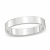 Thumbnail Image 0 of Men's 4.0mm Flat Square-Edged Wedding Band in 14K White Gold