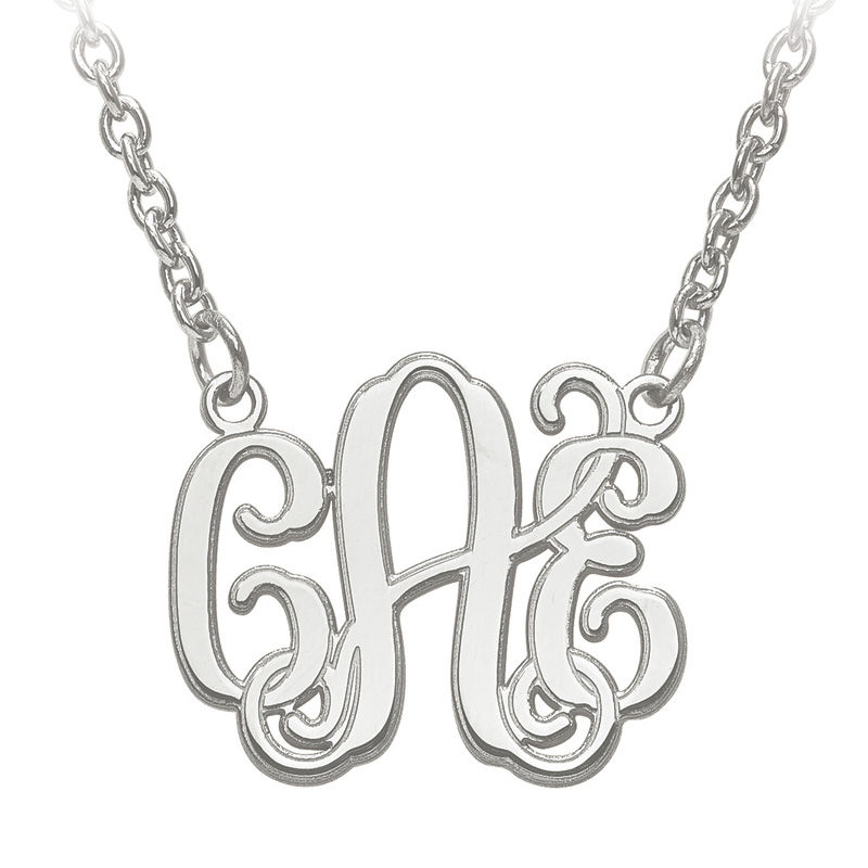 14k 3 Letter Diamond Initial Necklace | the10 jewelry