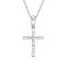 Thumbnail Image 1 of Diamond Accent Cross Pendant in 10K White Gold