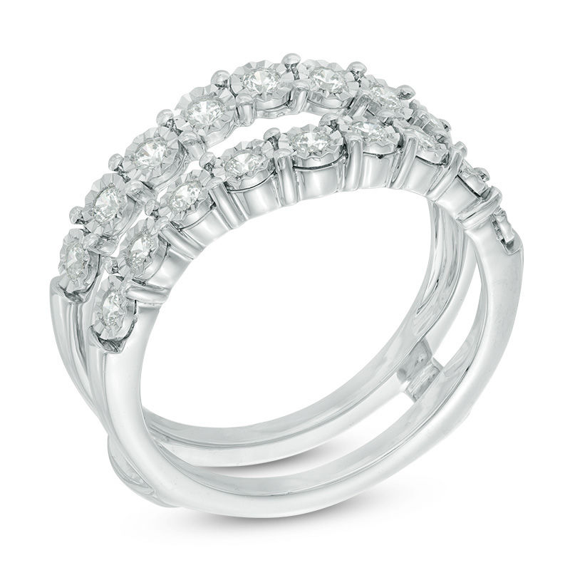 0.50 CT. T.W. Diamond Solitaire Enhancer 14K White Gold