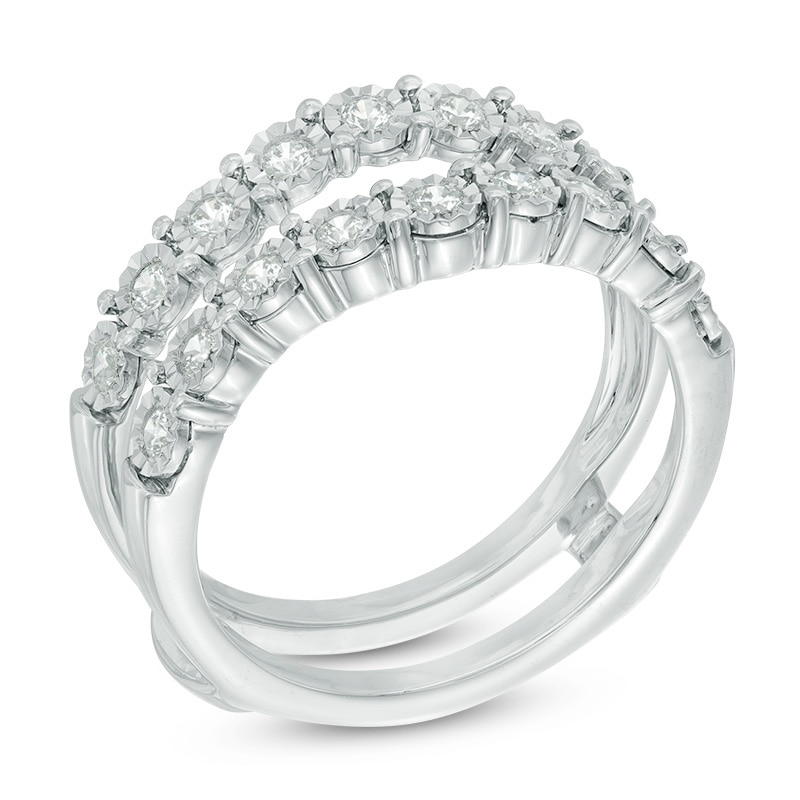 0.50 CT. T.W. Diamond Solitaire Enhancer in 14K White Gold|Peoples Jewellers