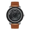 Thumbnail Image 1 of Men's Movado Bold® Dual-Time Strap Watch with Black Textured Dial (Model: 3600361)