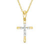 Thumbnail Image 1 of Diamond Accent Cross Pendant in 10K Gold