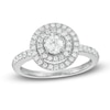 Thumbnail Image 1 of 0.45 CT. T.W. Diamond Double Frame Engagement Ring in 14K White Gold