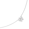 Thumbnail Image 1 of Multi-Shade Textured Butterfly Dangle Anklet in Sterling Silver- 10"