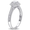 Thumbnail Image 2 of 0.50 CT. T.W. Diamond Vintage-Style Bead Double Frame Engagement Ring in 10K Two-Tone Gold