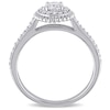Thumbnail Image 3 of 0.50 CT. T.W. Diamond Vintage-Style Bead Double Frame Engagement Ring in 10K Two-Tone Gold