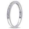 Thumbnail Image 2 of 0.13 CT. T.W. Diamond Vintage-Style Wedding Band in Sterling Silver