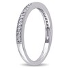 Thumbnail Image 1 of 0.13 CT. T.W. Diamond Vintage-Style Wedding Band in Sterling Silver