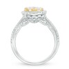 Thumbnail Image 3 of 1.26 CT. T.W. Composite Diamond Frame Engagement Ring in 10K Two-Tone Gold