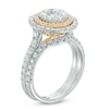 1.72 CT. T.W. Composite Diamond Double Frame Bridal Set in 10K Two-Tone Gold