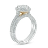 Thumbnail Image 2 of 1.58 CT. T.W. Composite Diamond Frame Bridal Set in 14K Two-Tone Gold