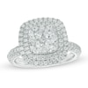 Thumbnail Image 1 of 2.00 CT. T.W. Composite Diamond Frame Engagement Ring in 14K Two-Tone Gold