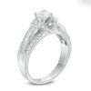 Thumbnail Image 1 of 1.08 CT. T.W. Diamond Collar Triple Row Engagement Ring in 14K White Gold