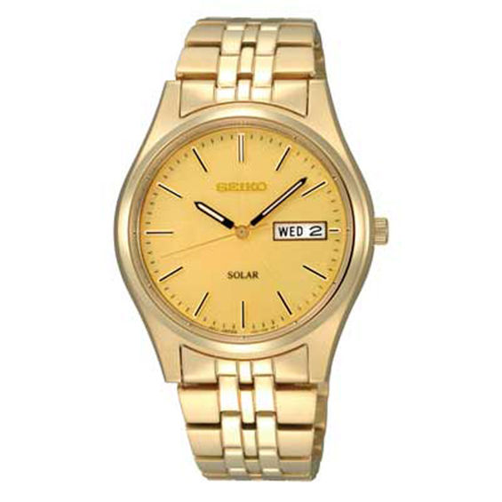 Seiko solar chronograph gold outlet