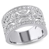 Thumbnail Image 1 of 0.25 CT. T.W. Diamond Vintage-Style Band in Sterling Silver