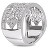 Thumbnail Image 2 of 0.25 CT. T.W. Diamond Vintage-Style Band in Sterling Silver