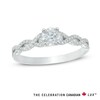 Thumbnail Image 0 of Celebration Canadian Lux® 0.63 CT. T.W. Diamond Twist Shank Engagement Ring in 14K White Gold (I/SI2)