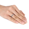 Thumbnail Image 3 of Men's 0.26 CT. T.W. Black Diamond Band in Sterling Silver