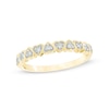 Thumbnail Image 1 of 0.11 CT. T.W. Diamond Heart-Shaped Anniversary Band in 10K Gold