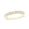 Thumbnail Image 0 of 0.11 CT. T.W. Diamond Heart-Shaped Anniversary Band in 10K Gold