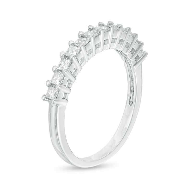 Main Image 2 of 0.45 CT. T.W. Princess-Cut Diamond Anniversary Band in 10K White Gold