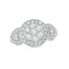 Thumbnail Image 1 of 0.95 CT. T.W. Composite Diamond Vintage-Style Frame Engagement Ring in 10K White Gold