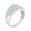 Thumbnail Image 2 of 0.95 CT. T.W. Diamond Three Row Anniversary Band in 14K White Gold