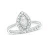 Thumbnail Image 1 of 0.70 CT. T.W. Marquise Diamond Frame Engagement Ring in 10K White Gold