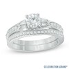 Thumbnail Image 1 of Celebration Canadian Grand™ 0.95 CT. T.W. Certified Diamond Bridal Set in 14K White Gold (H-I/I1)