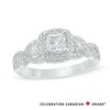 Thumbnail Image 1 of Celebration Canadian Ideal 1.04 CT. T.W. Princess-Cut Certified Diamond Engagement Ring in 14K White Gold (I/I1)