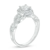 Thumbnail Image 2 of Celebration Canadian Ideal 1.04 CT. T.W. Princess-Cut Certified Diamond Engagement Ring in 14K White Gold (I/I1)