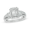 Thumbnail Image 1 of 1.00 CT. T.W. Baguette Composite Diamond Rectangular Frame Engagement Ring in 14K White Gold
