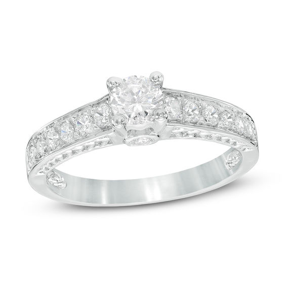 0.58 CT. T.W. Diamond Engagement Ring in 10K White Gold | Peoples Jewellers