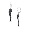 Thumbnail Image 0 of Black Diamond Accent Wing Earrings in Sterling Silver