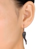 Thumbnail Image 1 of Black Diamond Accent Wing Earrings in Sterling Silver