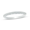 Thumbnail Image 1 of 0.07 CT. T.W. Diamond Vintage-Style Anniversary Band in 10K White Gold