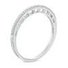 Thumbnail Image 2 of 0.07 CT. T.W. Diamond Vintage-Style Anniversary Band in 10K White Gold